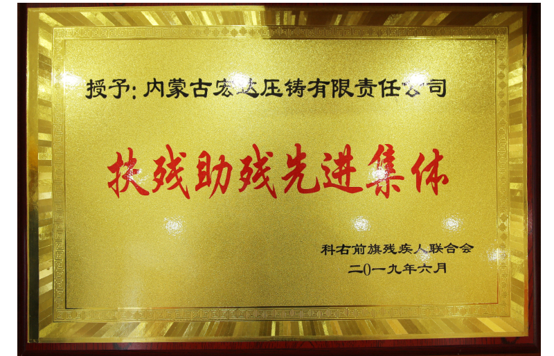 扶殘助殘先進(jìn)集體