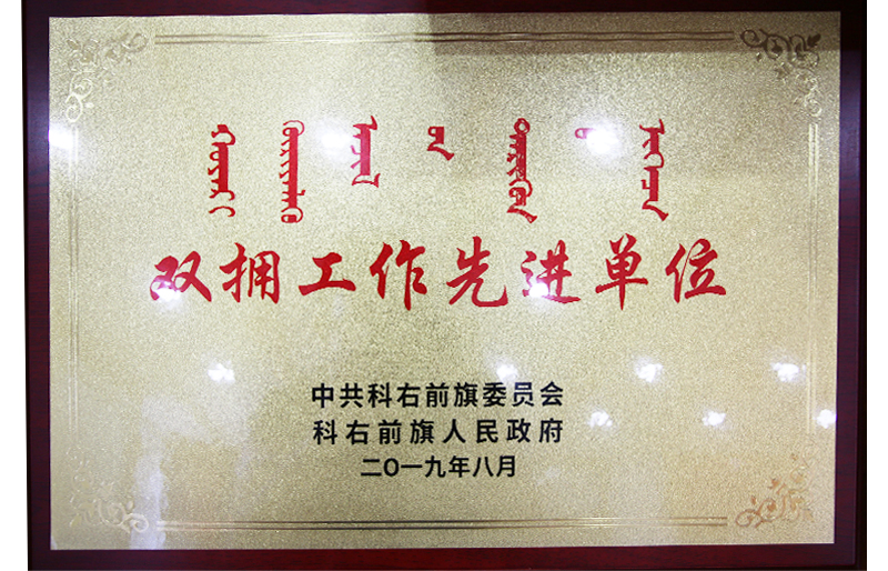 雙擁工作先進(jìn)單位